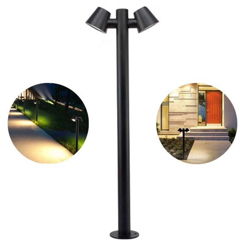foto del prodotto barcelona led lampioncino doppio in acciaio 2xgu10 max 35w ip44