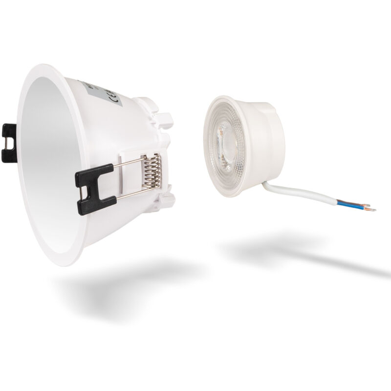foto del prodotto barcelona led lotto aro downlight rotondo 93mm modulo led mr16 5w bianco freddo