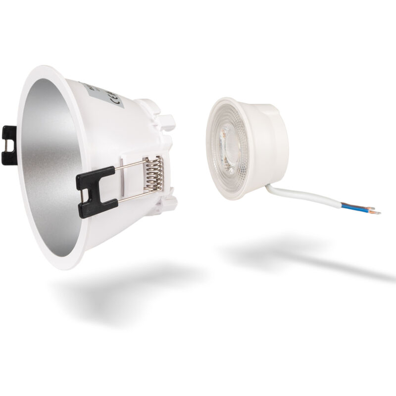 foto del prodotto barcelona led lotto aro downlight rotondo 93mm modulo led mr16 5w bianco freddo