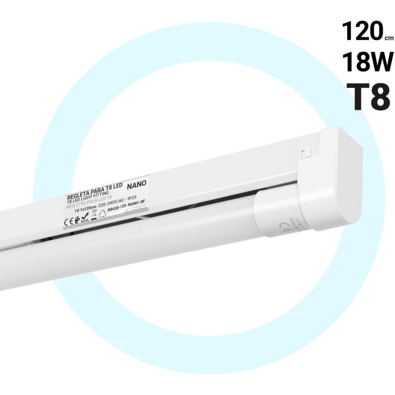 foto del prodotto barcelona led lotto reglette tubo led t8 18w 120cm bianco freddo