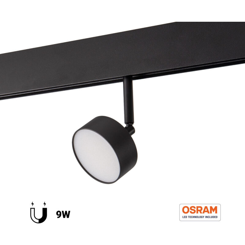 foto del prodotto barcelona led luminaria circolare led per binario magnetico 48v 9w 7.5cm bianco neutro