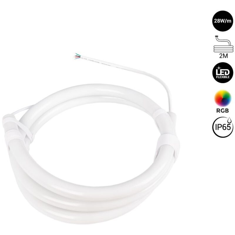 foto del prodotto barcelona led neon led flex rgb 360 22 mm 2 metri 24v dc 240ch m 