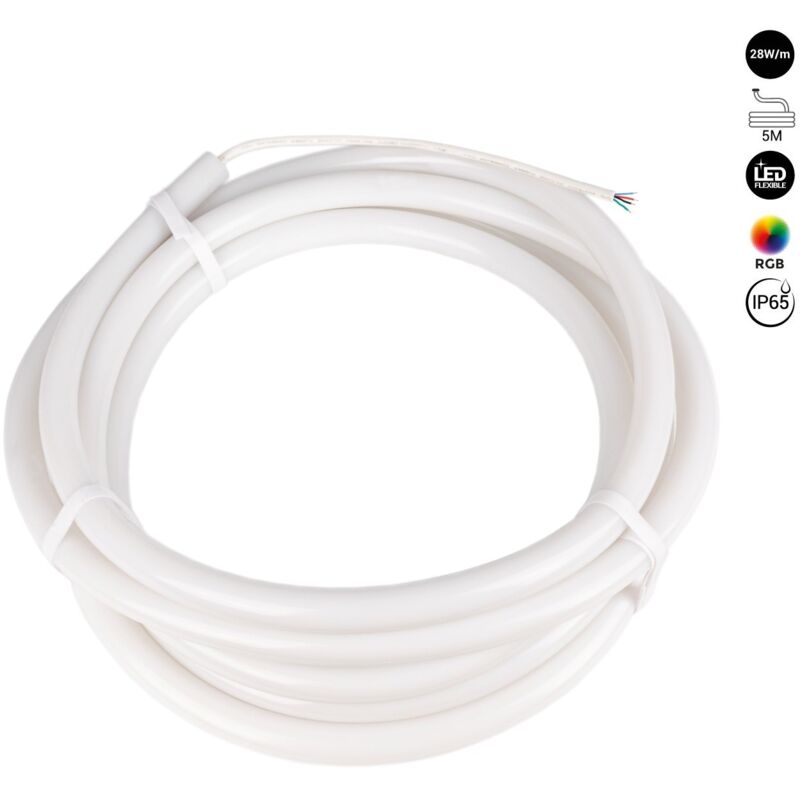 foto del prodotto barcelona led neon led flex rgb 360 22mm 5 metri 24v dc 240ch m 