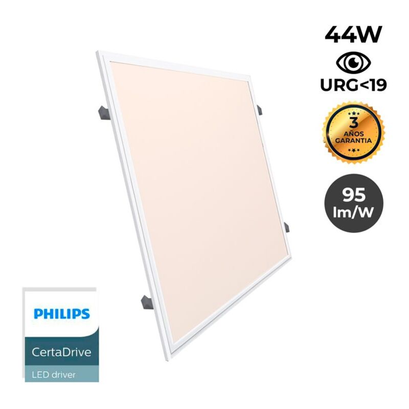 foto del prodotto barcelona led pannello led 60x60cm con lotto da incasso 44w ugr19 driver philips bianco caldo