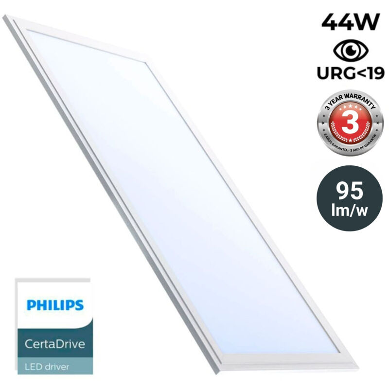 foto del prodotto barcelona led pannello led slim 120x30 cm driver philips 44w ugr19 bianco freddo