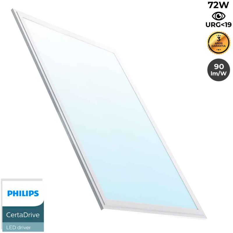 foto del prodotto barcelona led pannello led slim 120x60cm driver philips 72w ugr19 bianco freddo
