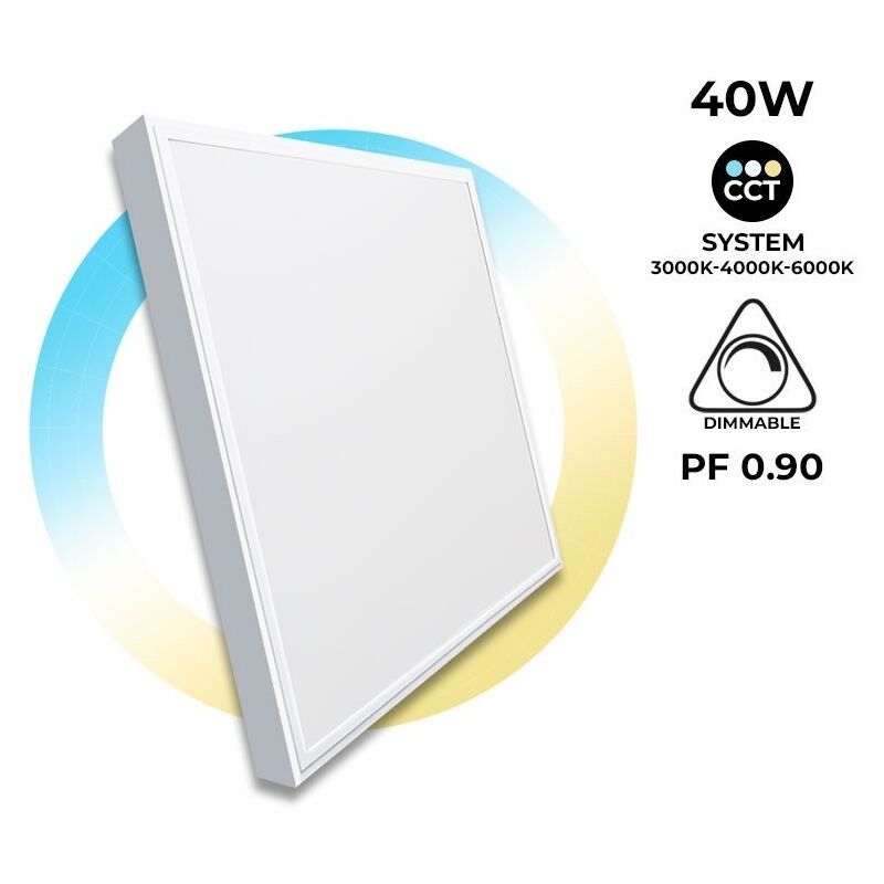 foto del prodotto barcelona led pannello led slim cct da superficie 60x60 dimmerabile con