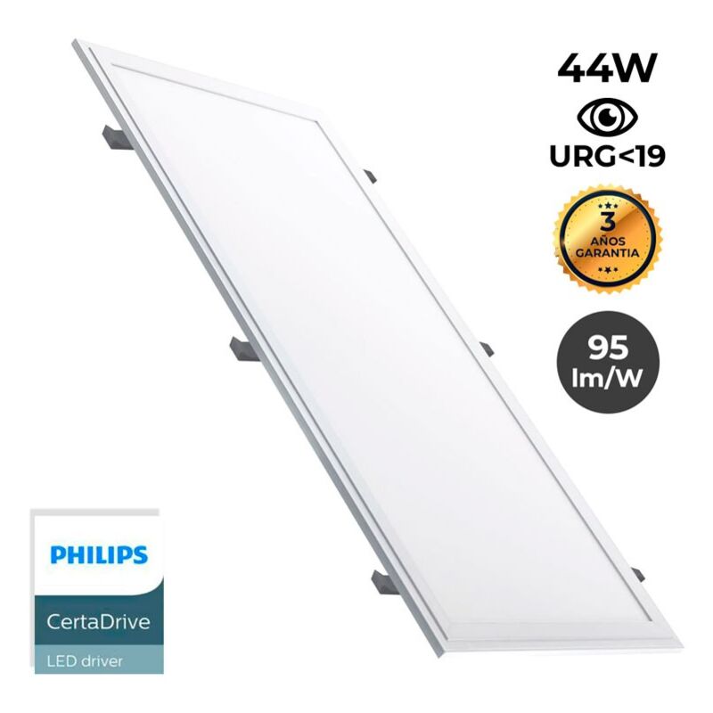 foto del prodotto barcelona led pannello led slim da incasso 120x30 cm driver philips 44w bianco neutro