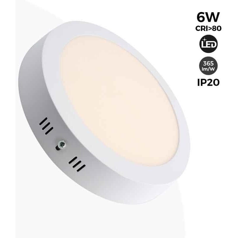 foto del prodotto barcelona led plafoniera led circolare 6w 11,5cm 365lm bianco neutro