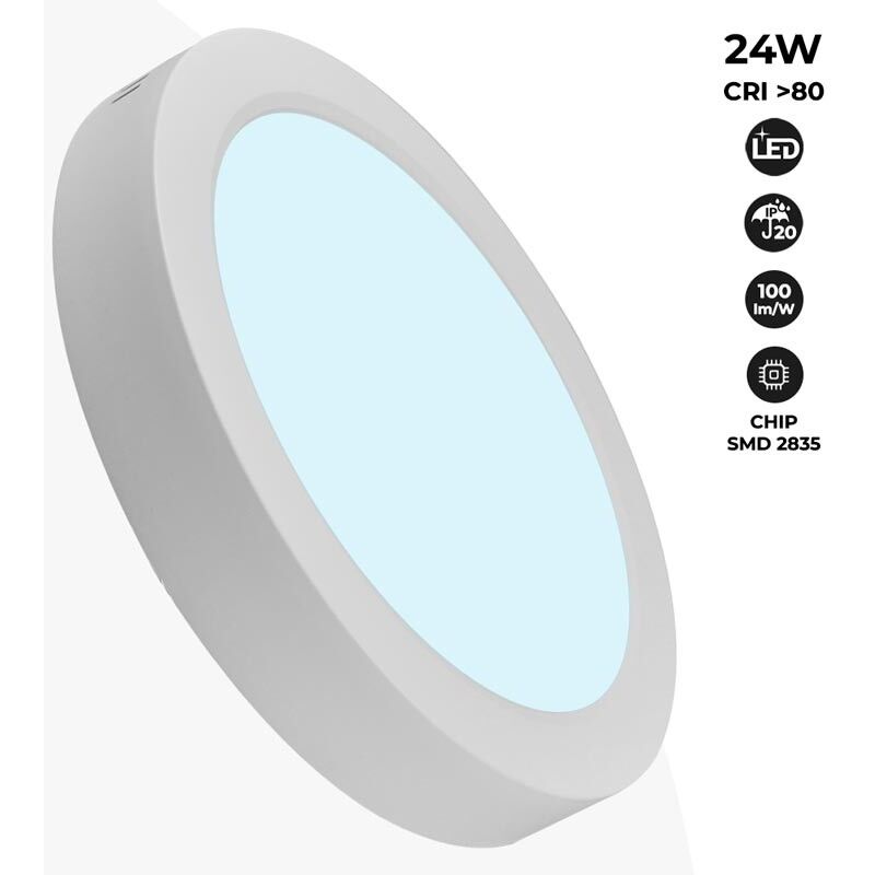 foto del prodotto barcelona led plafoniera led da superficie 24w ad alta efficienza bianco freddo