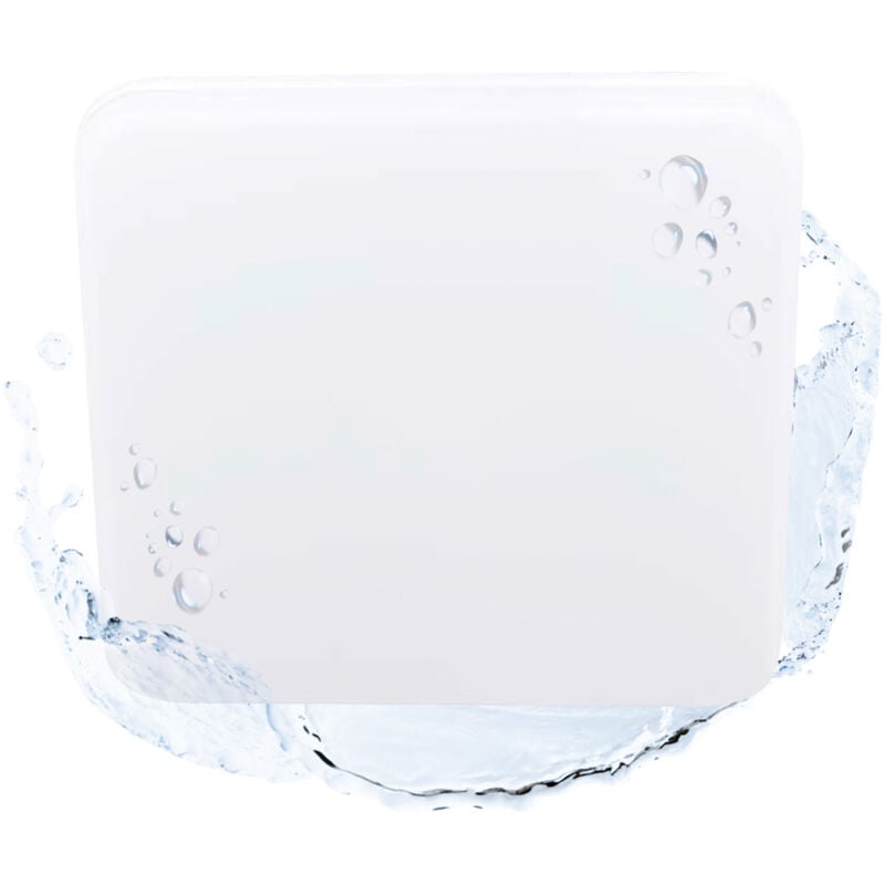 foto del prodotto barcelona led plafoniera led quadrata da superficie bianco 24w 2640lm ip54 bianco caldo