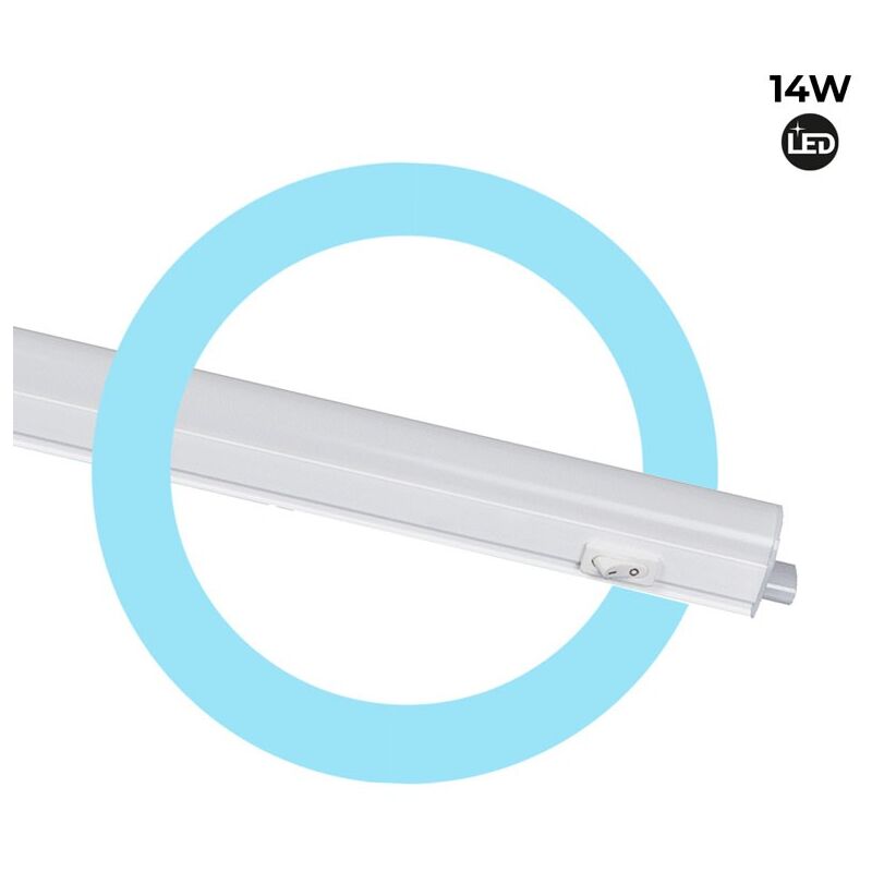 foto del prodotto barcelona led reglette led t5 14w sottopensile 120cm collegabile opalina