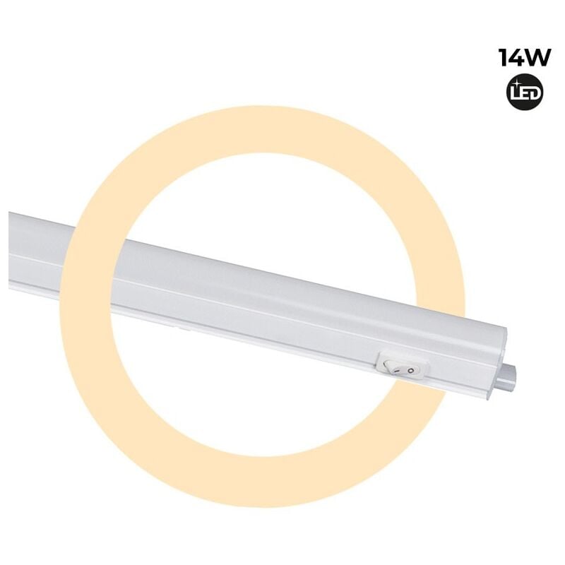 foto del prodotto barcelona led reglette led t5 14w sottopensile 120cm collegabile opalina