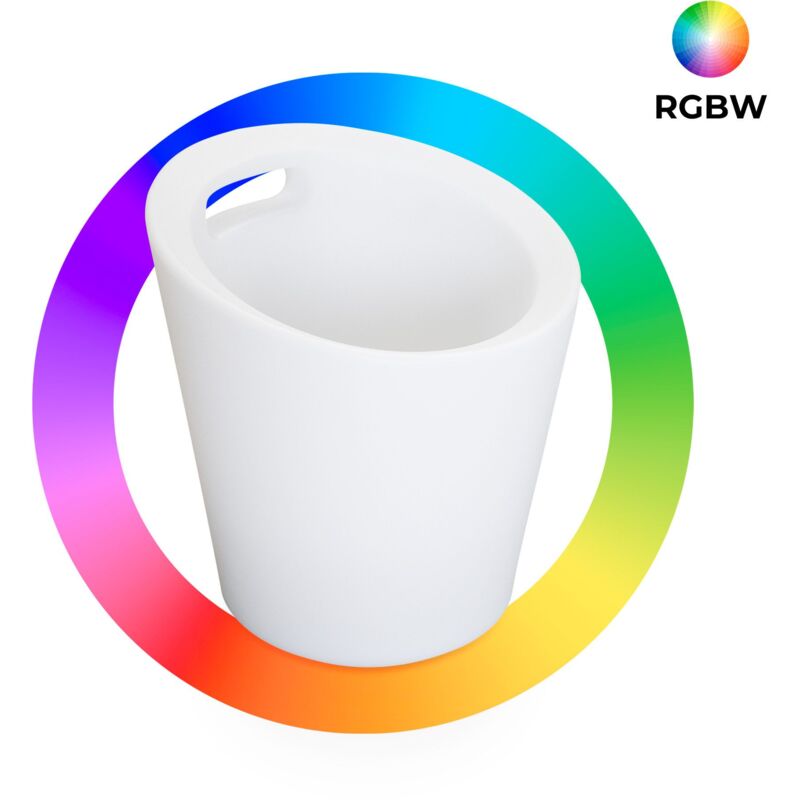 foto del prodotto barcelona led secchiello led rgbw 6w 29 cm ricaricabile