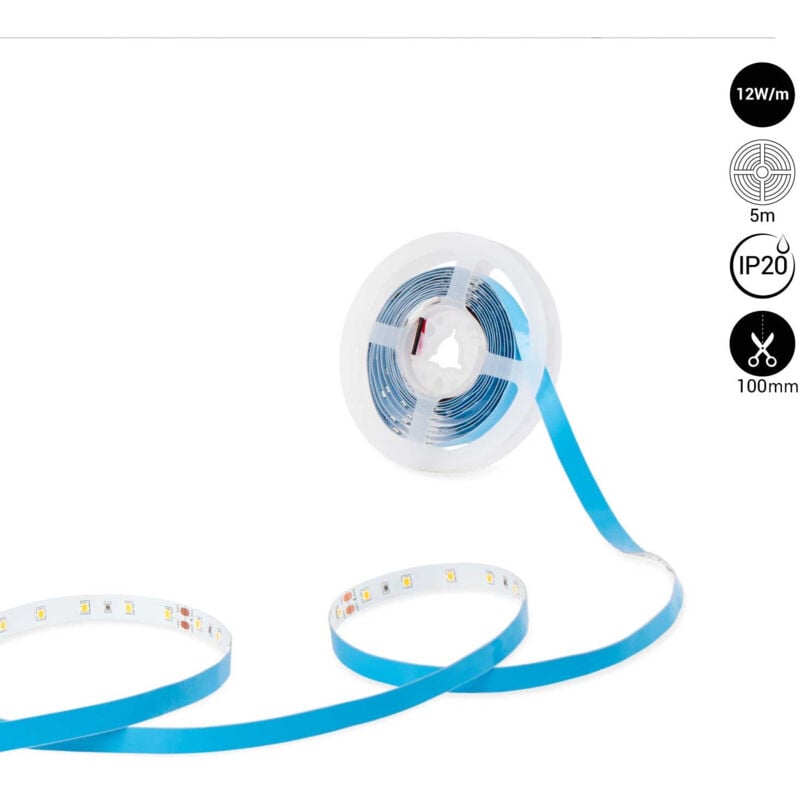 foto del prodotto barcelona led striscia led 24v dc 12w m monocolore 10mm ip20 5 metri