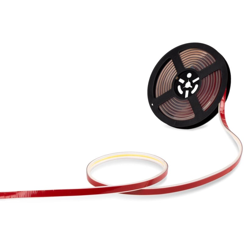 foto del prodotto barcelona led striscia led cob 220v ac 10w m 12mm ip67 5 metri bianco neutro