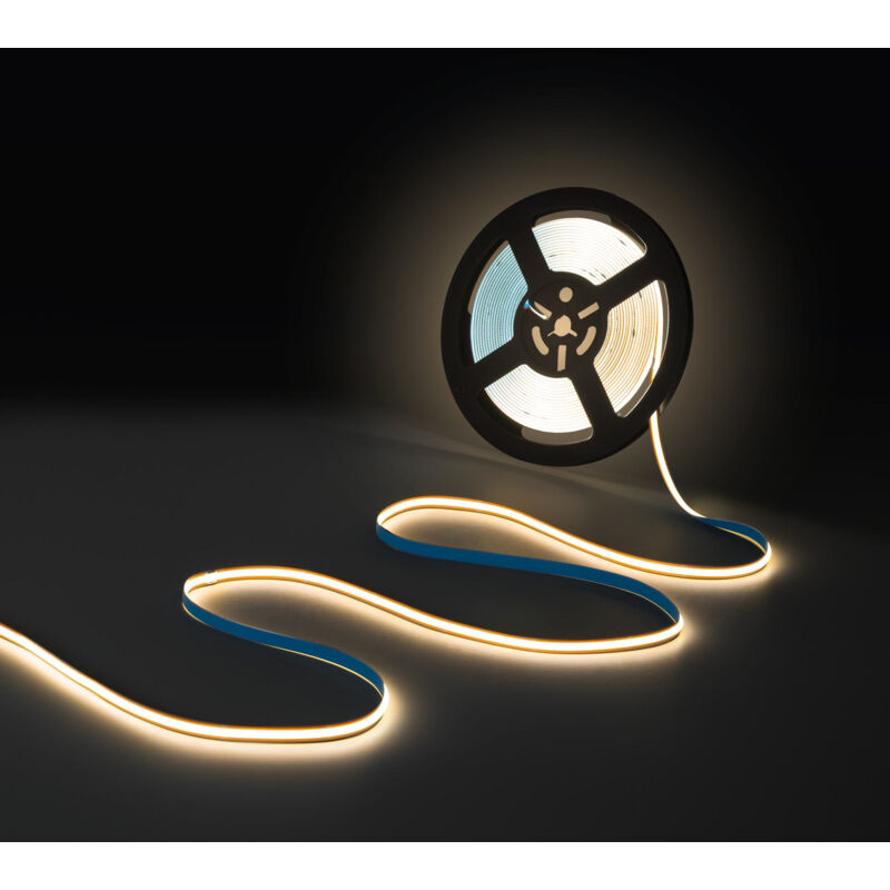 foto del prodotto barcelona led striscia led cob 24v dc monocolore free cut 11w m 8mm bianco caldo