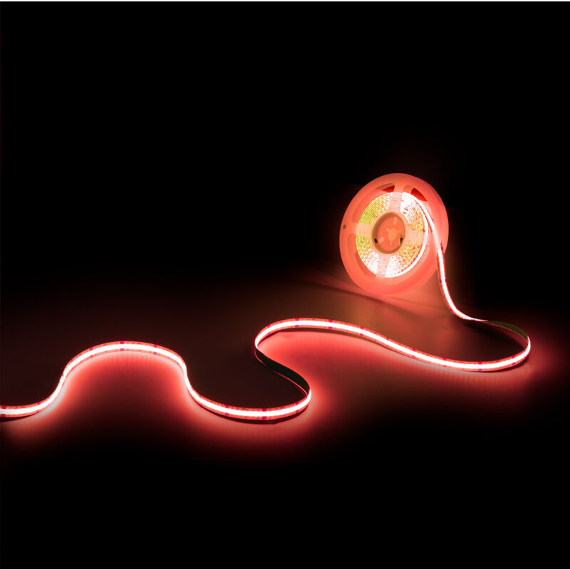 foto del prodotto barcelona led striscia led cob 24v dc rgb 12w m 10 mm ip20 rotolo 5