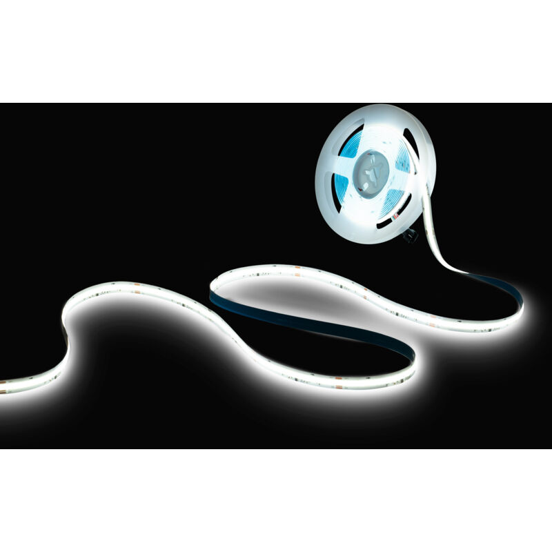 foto del prodotto barcelona led striscia led cob monocolore ic 24v dc 12w m ip20 360led m bianco freddo