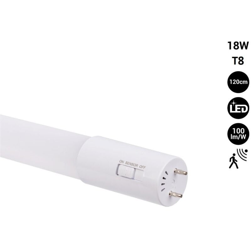 foto del prodotto barcelona led tubo led 120cm t8 con sensore di movimento a microonde 18w bianco freddo