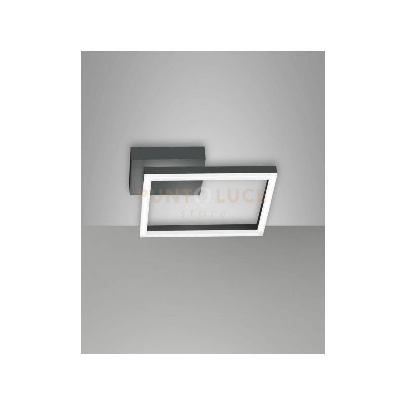foto del prodotto bard applique antracite nw 1 luce a led 4000k 22w 2250 lm dimmerabile