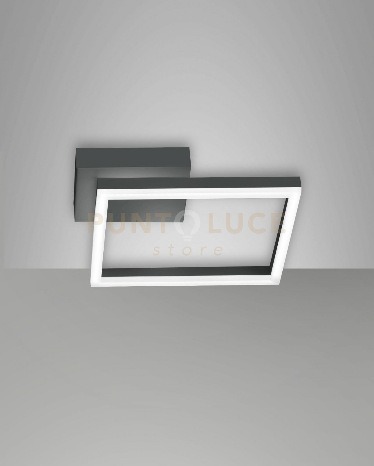 foto del prodotto bard applique antracite nw 1 luce a led 4000k - 22w - 2250 lm dimmerabile c/acc