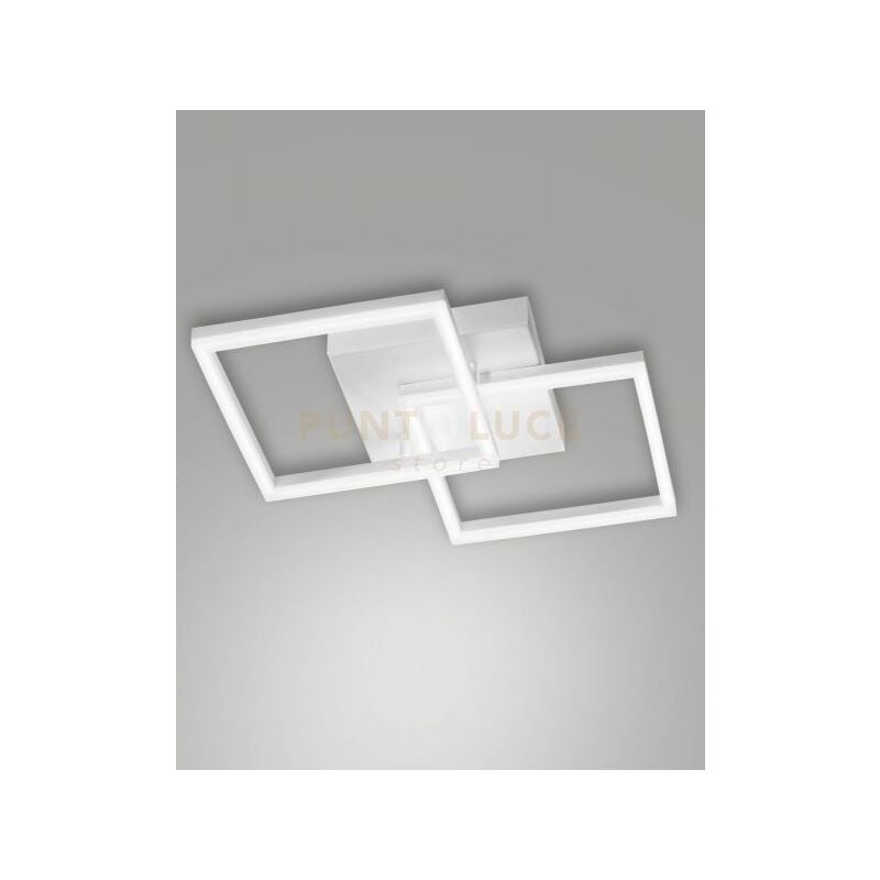 foto del prodotto bard applique bianca nw 2 luci a led 4000k 39w 4050 lm dimmerabile