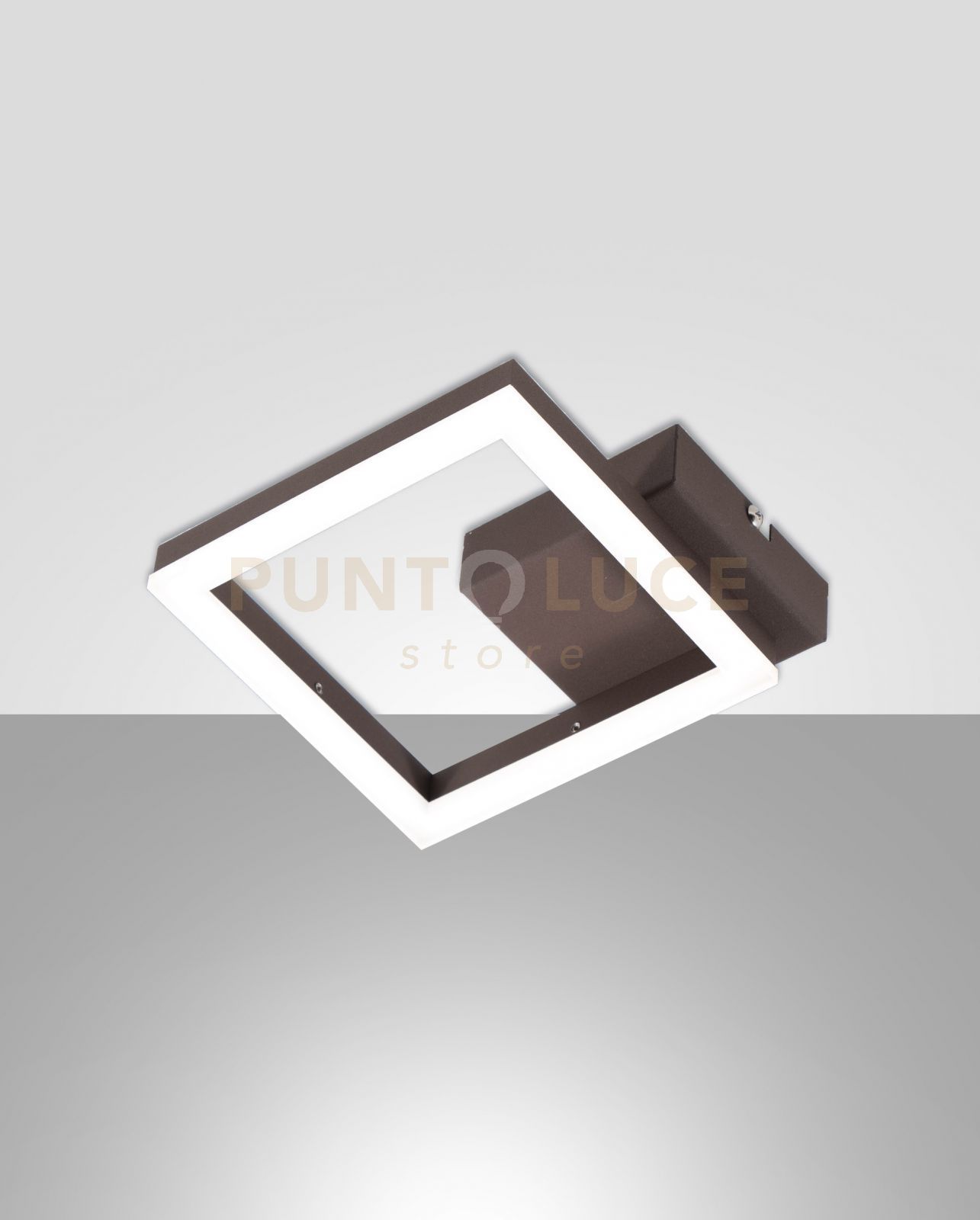 foto del prodotto bard applique corten 1 luce 3000k 11w 1080 lm, 17cm dimmerabile