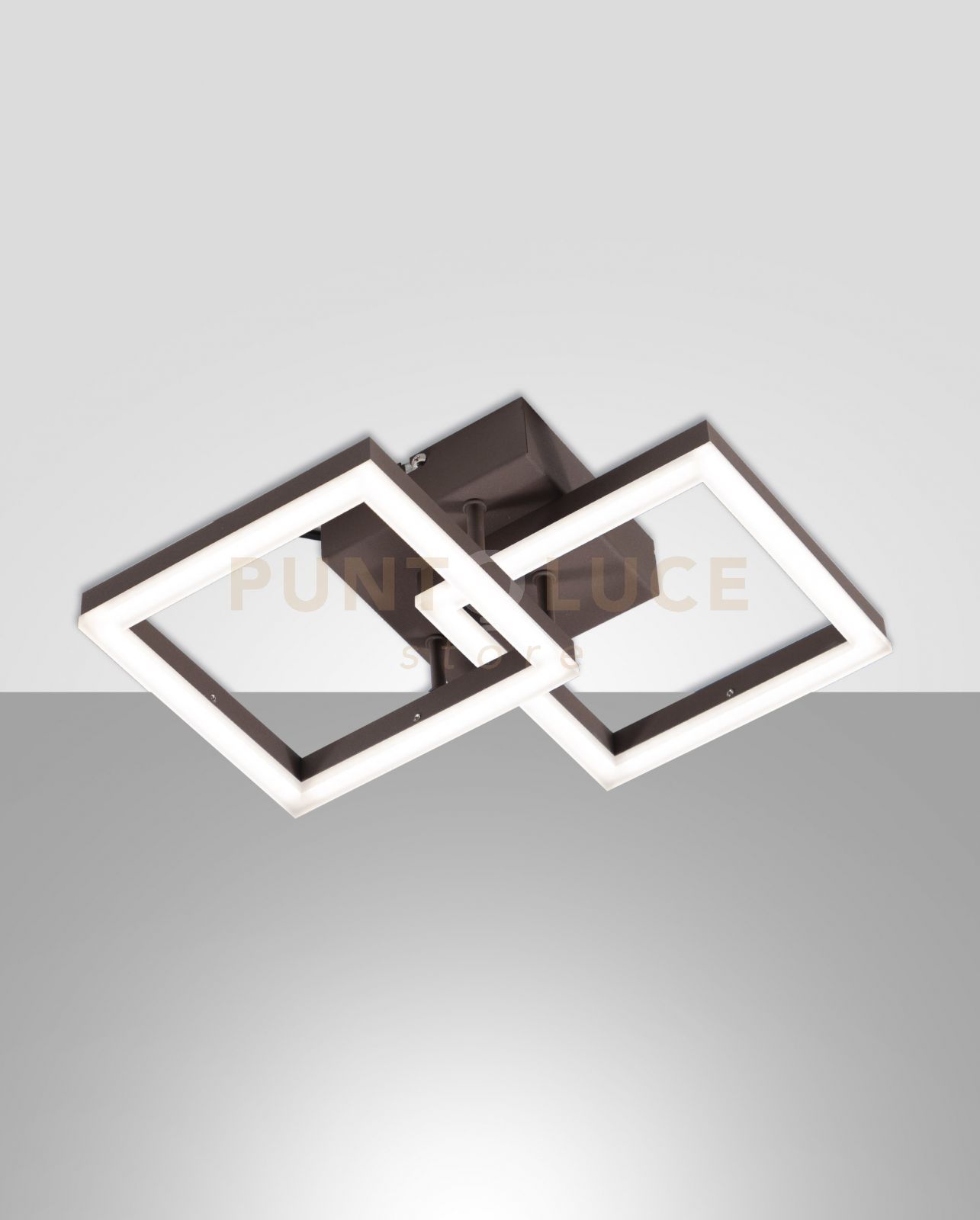 foto del prodotto bard applique corten 2 luci a led 3000k - 21w - 2160 lm dimmerabile