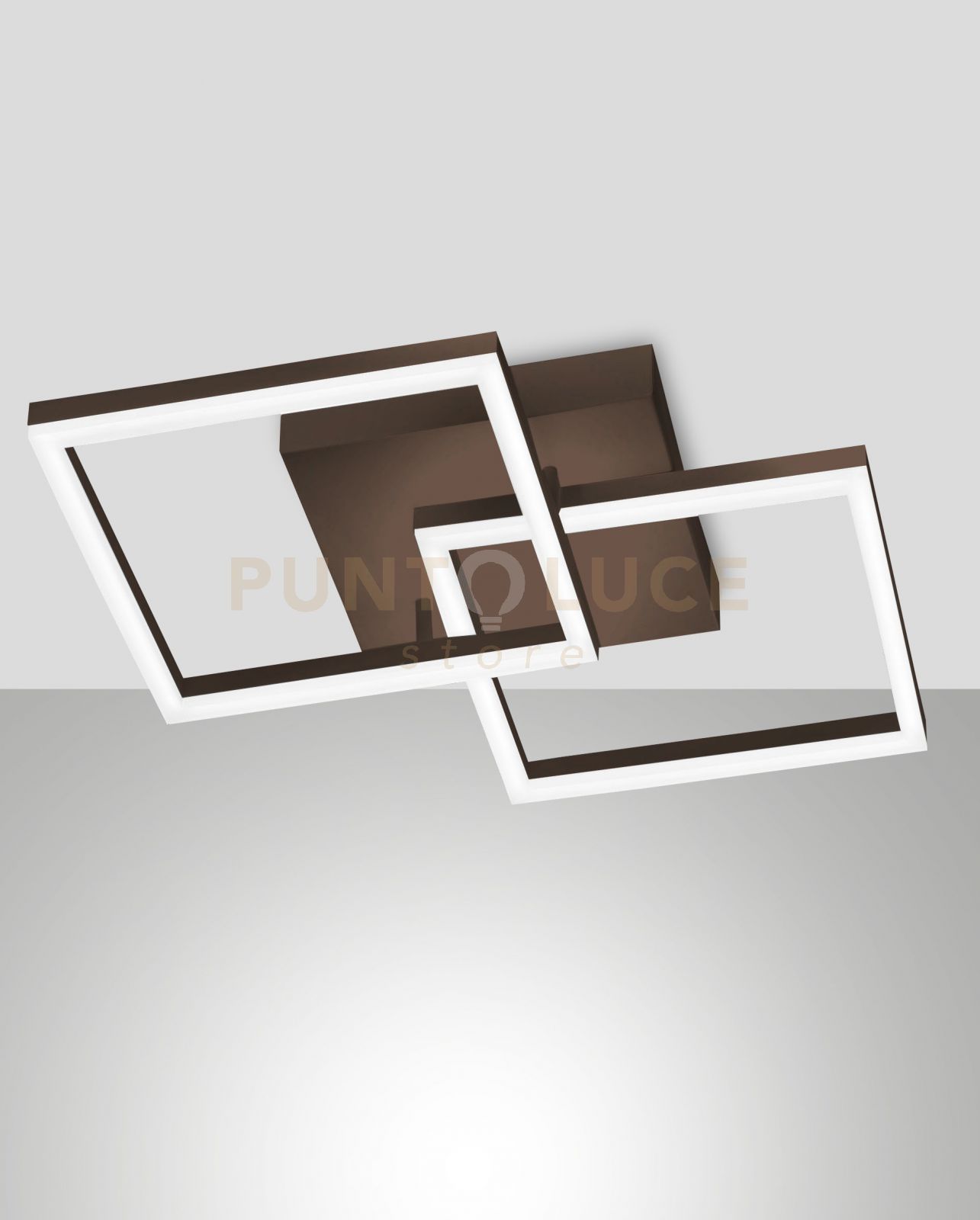 foto del prodotto bard applique corten 2 luci a led 3000k - 39w - 3880 lm dimmerabile