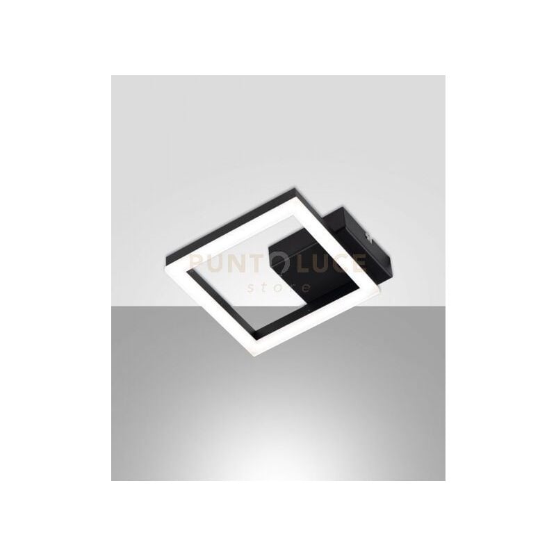 foto del prodotto bard applique nera 1 luce 3000k 11w 1080 lm, 17cm dimmerabile