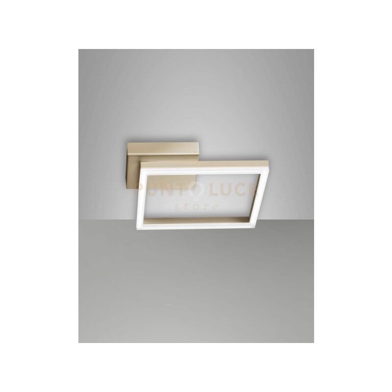 foto del prodotto bard applique oro opaco 1 luce a led 3000k - 22w - 2160 lm dimmerabile