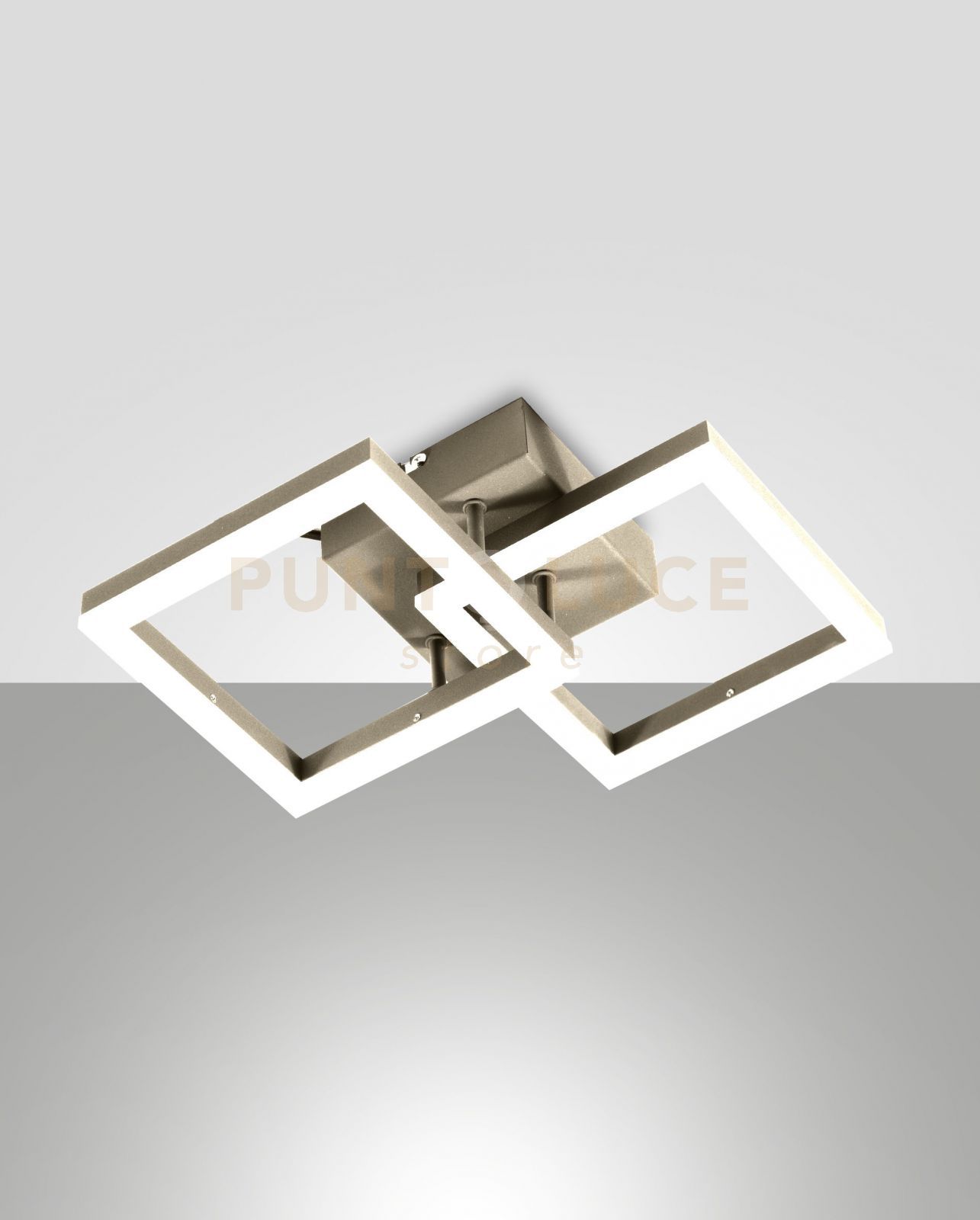 foto del prodotto bard applique oro opaco 2 luci a led 3000k 21w 2160 lm dimmerabile