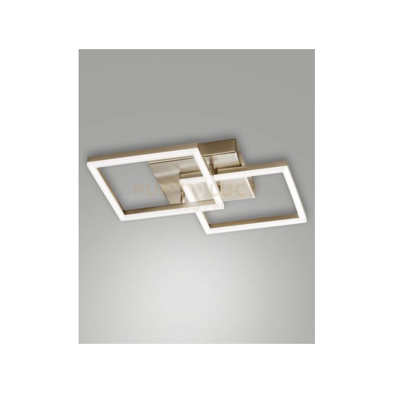 foto del prodotto bard applique oro opaco 2 luci a led 3000k 39w 3880 lm dimmerabile