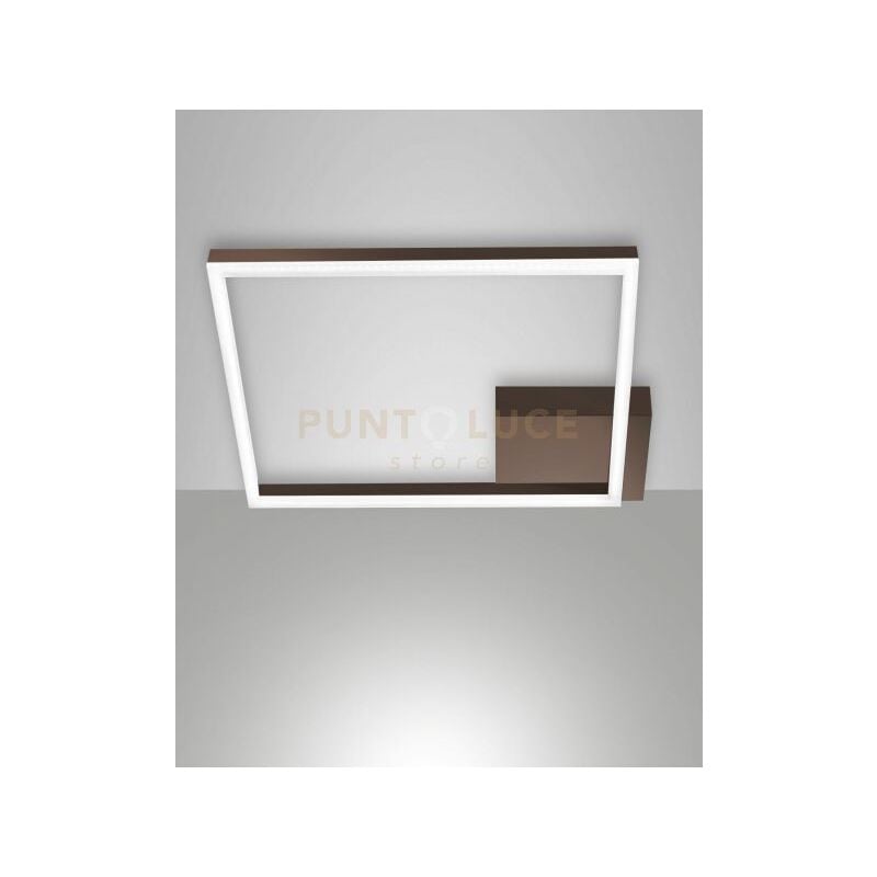 foto del prodotto bard plafoniera corten a led 3000k 39w 3880 lm dimmerabile 45cm