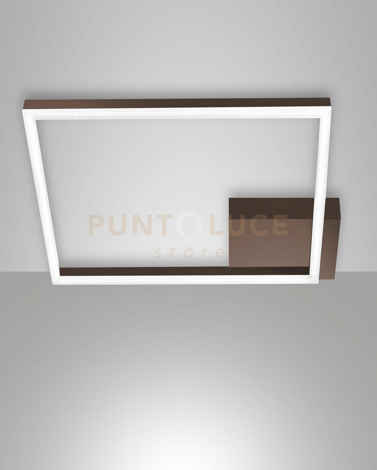 foto del prodotto bard plafoniera corten a led 3000k 39w 3880 lm dimmerabile 45cm c access.