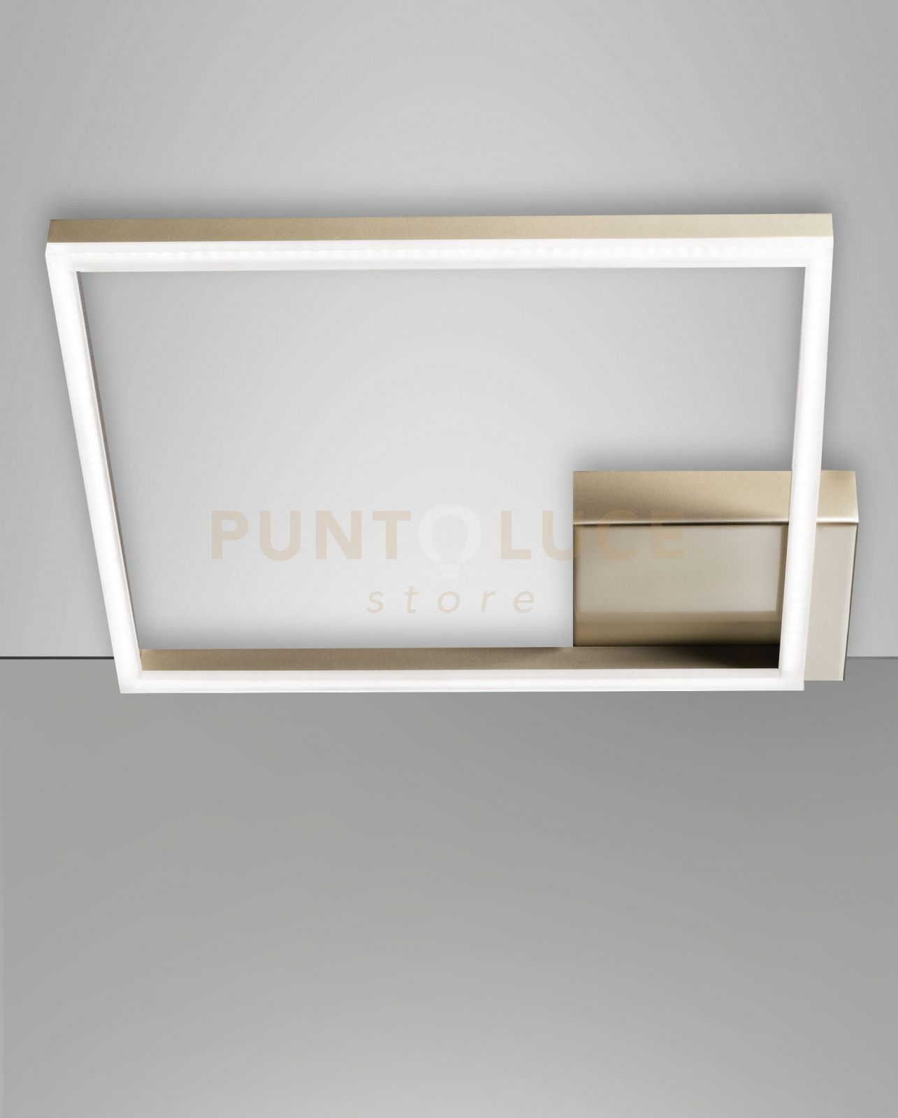 foto del prodotto bard plafoniera oro opaco a led 3000k 39w 3880 lm dimmerabile 45cm c access.