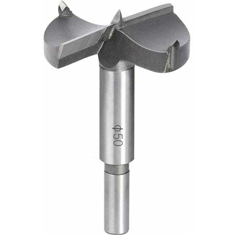 foto del prodotto bares punte da trapano per legno, fresa per legno in carburo da 50 mm, per l installazione di porte sferiche in legno, cassetti, compensato, per