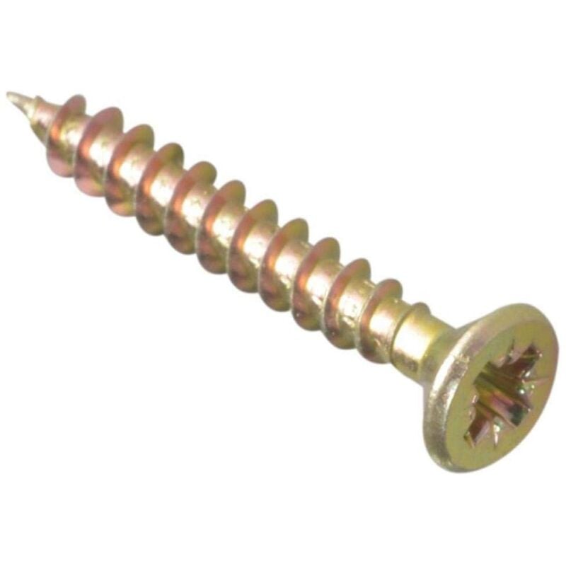 foto del prodotto bargainscrews confezione da 200 viti multiuso, ideali per essere impiegate su pannelli truciolari, mdf, pvc e legno 4.0 x 30mm