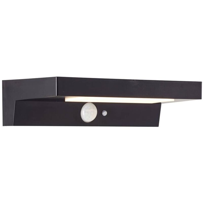 foto del prodotto barker g40415 06 lampada solare da parete per esterno con rilevatore di movimento led monocolore 3 w nero brilliant