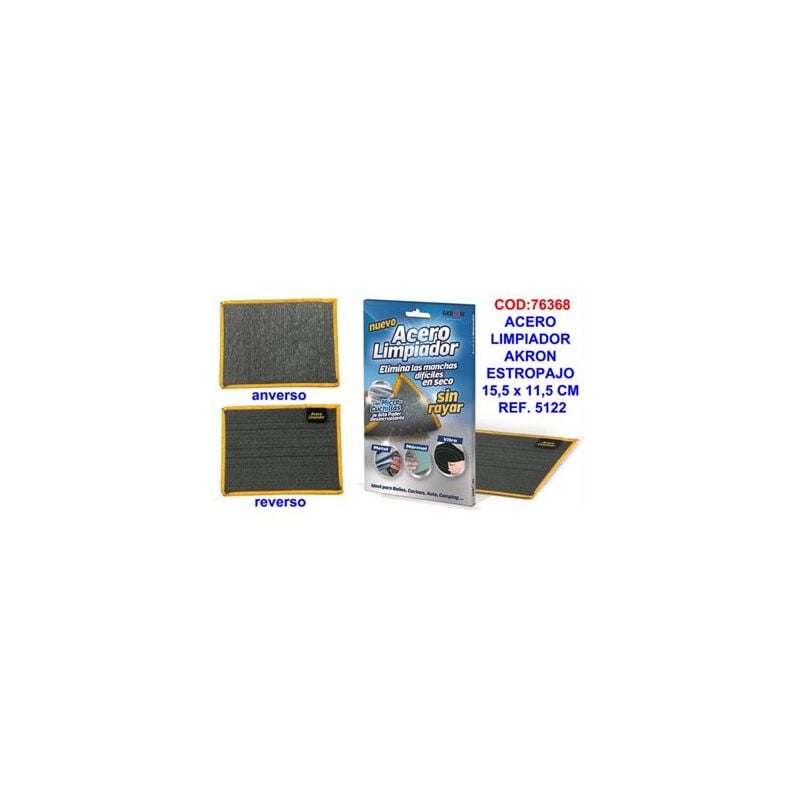 foto del prodotto barlesa paglietta akron in acciaio per pulizia 15,5 x 11,5 cm rif. 5122