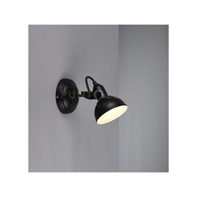 foto del prodotto barra 1 faretto metallo gina r80151032 13 cm nero