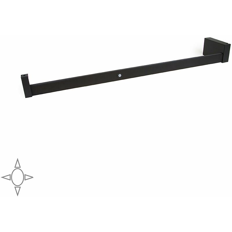 foto del prodotto barra appendiabili per armadio a batteria 55,8-70,8 cm con led bianco naturale e sensore di movimento emuca moka
