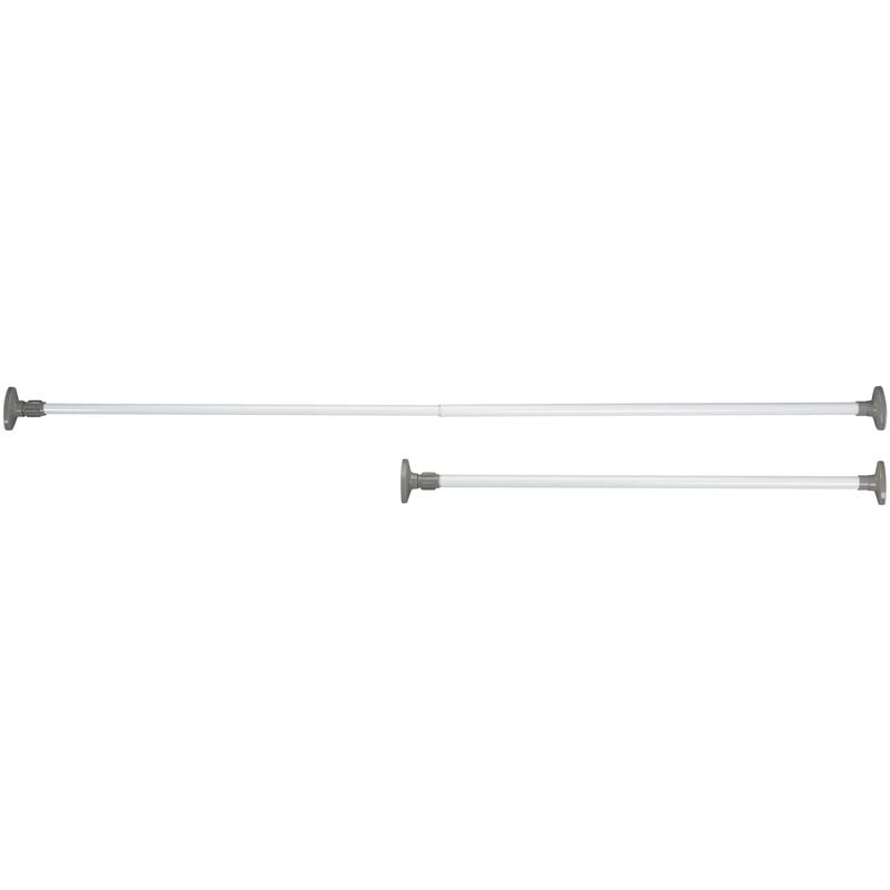 foto del prodotto barra appendiabiti herkules, pezzo di ricambio per sistema di organizzazione telescopico herkules, set di 2, metallo, 3 x 75 120 cm, grigio