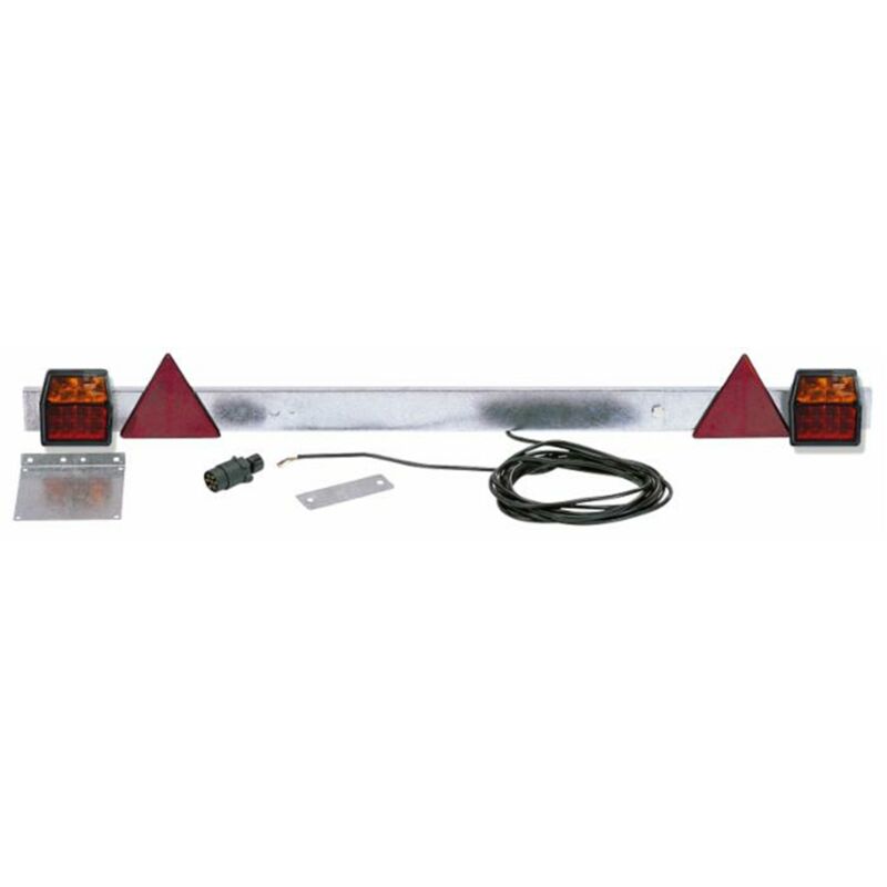 foto del prodotto barra con fanali posteriori led 12v e lunghezza regolabile 1,18 1,72 metri