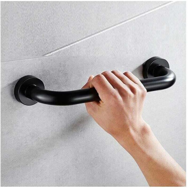 foto del prodotto barra di sicurezza per vasca da bagno, wc, doccia, per bambini, donne e anziani, 30 cm, nero