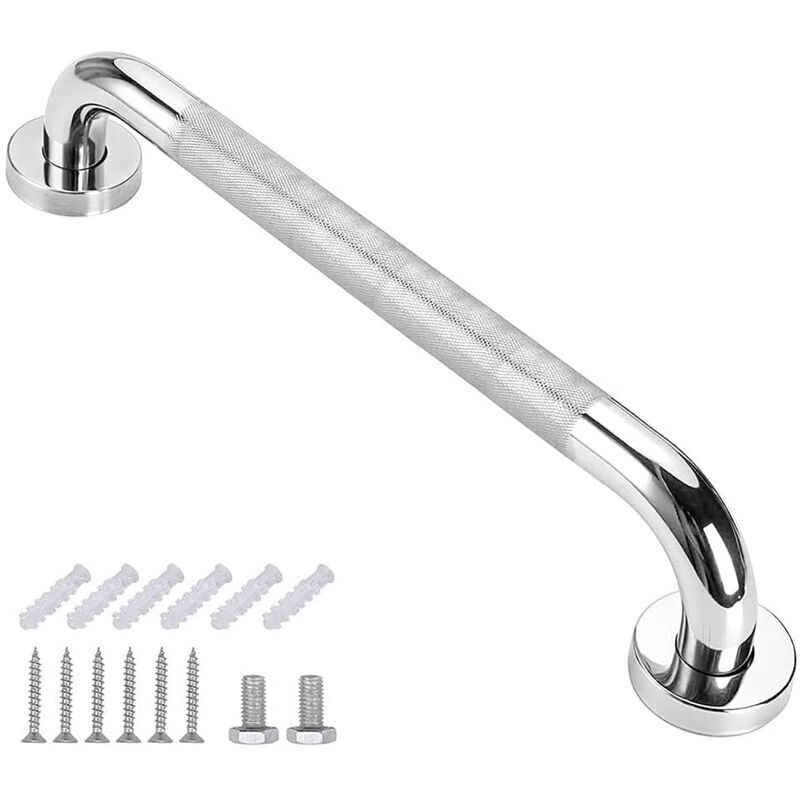 foto del prodotto barra di sostegno per bagno inhhub da 40 cm barra di sostegno per doccia in acciaio inossidabile antiscivolo con viti inhhub