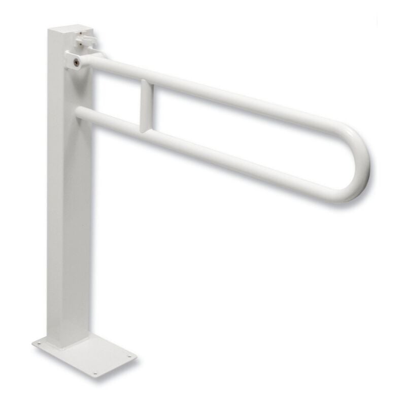foto del prodotto barra di sostegno ribaltabile su colonna verniciata serie easy idral 12006v 70 bianco