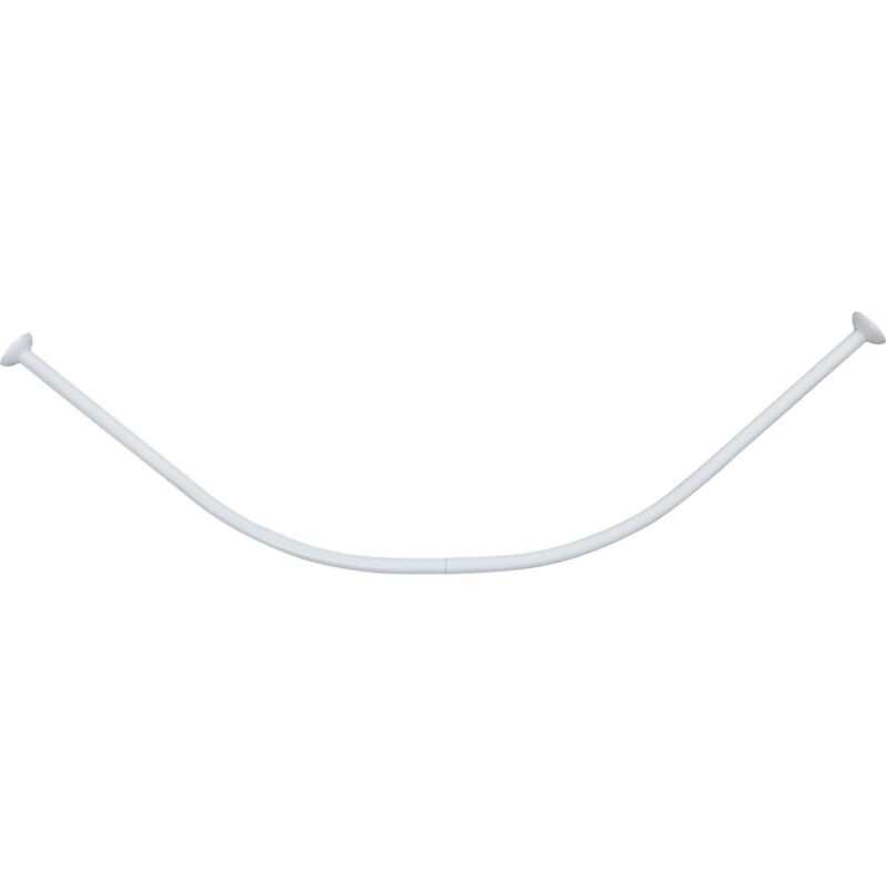 foto del prodotto barra doccia curva 90x90 cm in alluminio bianco tendance