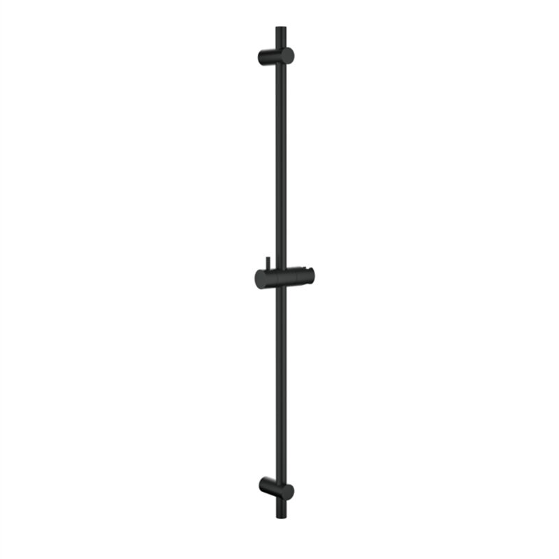 foto del prodotto barra doccia nera barra doccia da 90 cm con supporto per soffione doccia barra doccia universale in acciaio inox detbom